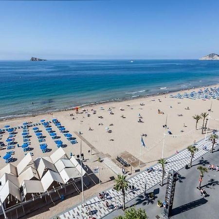 Levante Beach Front Of The Sea Estacha Benidorm Bagian luar foto